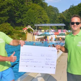 SPENDE FÜR DEN SCHWIMMBADVEREIN