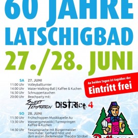 PROGRAMM „60 JAHRE LATSCHIGBAD“